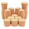 Juvale Tapered Cork Stoppers - 20 Pack Size 16, Brown, 1.1 in H x 1.34 in Top x 1 in Bottom - Wine Bottle Stoppers, DIY Projects & Beer Bottle Corks